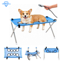 Support de hammock pour toilettage canin, chaise de douche pliable pour chien, tabouret de bain robuste pour petits et moyens chiens