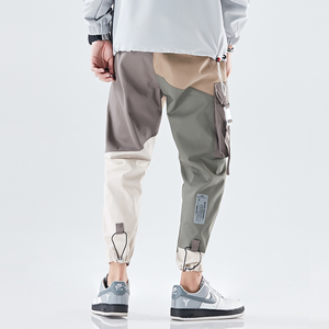 El último diseño de <span class=keywords><strong>moda</strong></span> hip hop verde de algodón rojo unisex carga pista pantalones jogger - Product Image 3