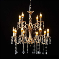 Lustre de Mariage Moderne de Luxe en Cristal avec Source Lumineuse LED, Abat-jour Personnalisable, Matériaux et Dimensions Personnalisables, Couleur au Choix