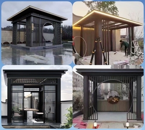 Rechteckiger Kompakter Wintergarten 3x3m Aluminiumrahmen Klare Sicht Terrassen-Eckpavillon <span class=keywords><strong>Pergola</strong></span> - Product Image 5