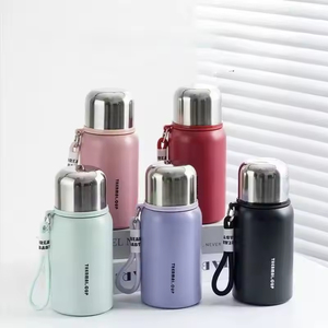 Nouvelle gourde isotherme en acier inoxydable 316 pour 2026, bouteille d'eau de sport pour enfants, mini-gourde ventrue pour femmes (thé) - Product Image 1