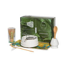 Service à thé matcha en céramique japonaise Fouet Bol à bec verseur Boîte cadeau de style japonais Matériel en papier stocké pour l'appréciation du thé transfrontalier