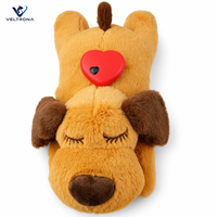 Peluche Cœur Battant pour Chien : Compagnon Apaisant Anti-Anxiété pour Chiots avec Battement de Cœur Simulé pour un Sommeil Réparateur