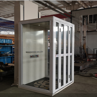 Ascenseur hydraulique pour porte d'entrée intérieure et extérieure, ascenseur pour 2 personnes, petit ascenseur pour maison, ascenseur domestique