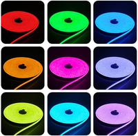 Tira de neón LED flexible recubierta de silicona de 8×13 mm, CC24V, clasificación IP65, 50000 horas de duración, iluminación regulable de 2700K-6000K