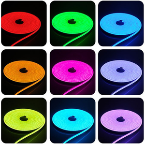 Commercial Grade 8×13mm Silicone Coated LED <b>Neon</b> <b>Flex</b> Strip DC24V IP65 Rated 50000 Hours Lifespan Dimmable 2700K-6000K Lighting - Product Image 3