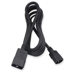 US Universal Standard Male to Female PDU UPS Extension Power Cord <strong>IEC320</strong> <strong>C20</strong> to C19 Rated 10A 250V Cable - Product Image 4