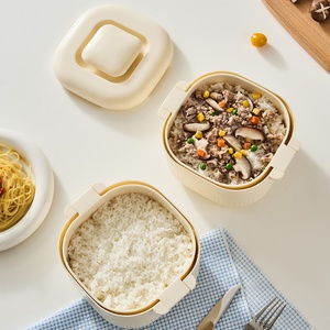 Boîte à repas carrée sans BPA, durable et réutilisable, facile à nettoyer, pour une alimentation saine, faible en sucre, outil de cuisine - Product Image 5