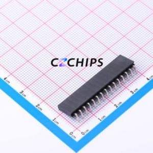 PM254-1-15-W-8.5 Pin Socket Bent Lead Through Hole,P=2.54mm Connector 1x15P 2.54mm Square Hole Right Angle Insert - Product Image 2