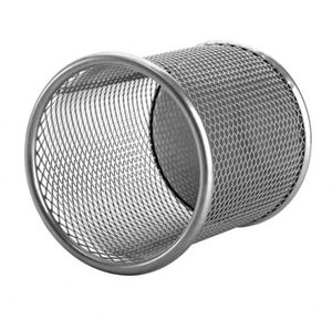 Round Mesh Pen Cup Metal Pencil Holder for Desk <b>Office</b> Pen Organizer - Product Image 6