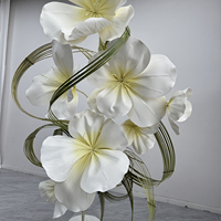 Fleurs géantes en mousse faites à la main, idéales pour la décoration personnalisée de fenêtres, usine de décoration de mariage et de jardin