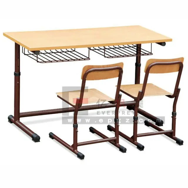 대학 2 인 테이블 현대 대학 교실 가구 제조 학교 학생 책상과 의자 2 세트