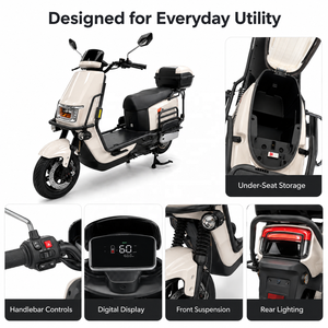 Monopattino Elettrico STAGRO 2026 108V 24Ah 4800W ad Alta Potenza, Autonomia 160km, Velocità >80km/h, per Trasporto Merci e Consegna Cibo, Omologato EEC - Product Image 6