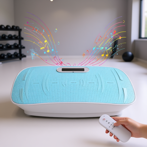 เครื่องสั่นสะเทือนแบบยูนิเซ็กซ์ สีฟ้า รุ่น ABS 10 ระดับความถี่ สำหรับใช้ในบ้าน เพื่อฟิตเนส นวด ลดน้ำหนัก และเผาผลาญไขมัน - Product Image 2