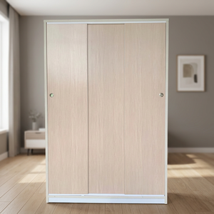 Armario Deslizante de Plástico Independiente con Cerradura, Plegable, Ahorra Espacio, Mueble de Dormitorio para Uso en el Hogar o Sala de Estar - Product Image 2