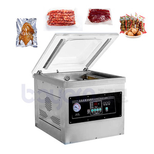 Machine d'emballage sous vide de bureau commerciale DZ-260 personnalisée pour fruits, viande, bœuf, huile, poudre, café, riz, petite machine d'emballage sous vide - Product Image 1