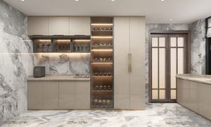 מקצועי מקורה ספק מוצר יוקרה מטבח ארון מודרני עיצוב מותאם אישית ארון מטבח עם אביזרים - Product Image 2