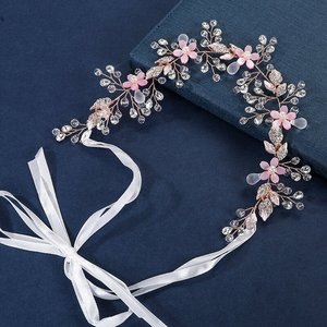 Européenne Américaine Photos Métal Matériel Mariée Coiffe Cheveux Accessoires Cross-Border Strass Bande De Cheveux De Mariage pour Le Mariage