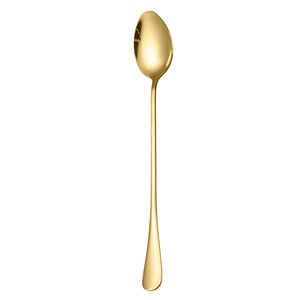 Cuillère à mélanger à long manche en acier inoxydable 410, qualité alimentaire, design moderne, pour café, thé, dessert, pour adulte - Product Image 5