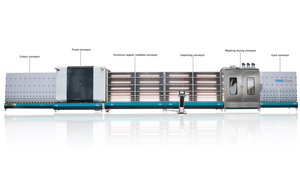 Machine de lavage et de séchage de verre verticale professionnelle à grande vitesse YBKE, système de contrôle du moteur PLC, 380V 12.5KW 2500x3000mm, 1 an de garantie - Product Image 1