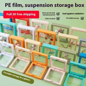 Di động trong suốt vuông ngăn kéo hộp rõ ràng PE lưu trữ nổi hiển thị trường hợp cho dây chuyền bông tai làm bằng nhựa cho đồ trang sức - Product Image 3
