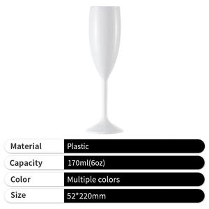 Copa de Vino de Plástico PP de 6oz con Logotipo Impreso Personalizado, Diseño Moderno para Champán, Ideal para Fiestas, Bares y Hogar - Product Image 2