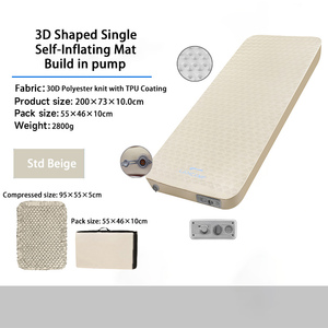 Colchoneta <span class=keywords><strong>Inflable</strong></span> 3D para Camping con Bomba Integrada, Revestimiento de TPU de Poliéster 30D con Bomba Eléctrica para Inflado Rápido - Product Image 3