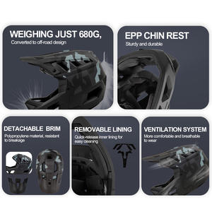 Nouveau <span class=keywords><strong>casque</strong></span> de sécurité pour sport adulte OEM vente en gros femmes hommes descente vélo de course personnalisé <span class=keywords><strong>casque</strong></span> intégral <span class=keywords><strong>enduro</strong></span> VTT <span class=keywords><strong>casque</strong></span> de vélo vtt - Product Image 2