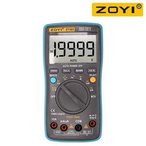 มัลติมิเตอร์ดิจิตอล ZOYI 19999 ค่า True RMS สูง ช่วงอัตโนมัติ แอมมิเตอร์ โวลต์มิเตอร์ สมาร์ทคาปาซิเตอร์ วัดอุณหภูมิ NCV โอห์ม เฮิรตซ์ - Product Image 2