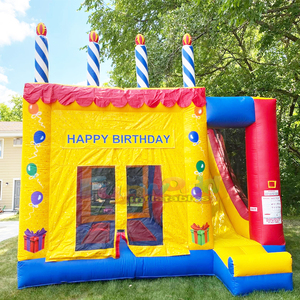 Castillo hinchable de cumpleanos happy birthday jumping castle <b>inflatable</b> bounce <b>house</b> for kids outdoor party - Product Image 4