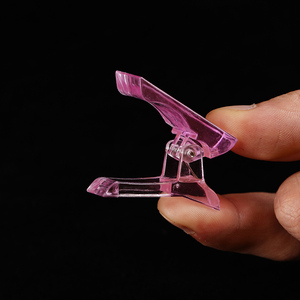 Clip de fixation pour gel polygel et gel d'extension d'ongles transparent, outil de fixation double forme - Product Image 2