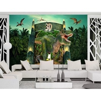 Kunden spezifische HD-Film Jurassic Tyranno saurus Rex Wohnzimmer Schlafzimmer Hintergrund Gedruckte Tapete