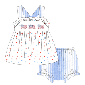 Boyis Boutique personalizzato vestito da bambina vestito da bambina in <span class=keywords><strong>maglia</strong></span> di cotone - Product Image 1