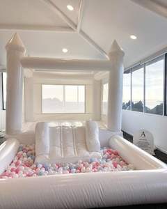 Castillo Hinchable Comercial Brincolín Inflable Blanco con Tobogán - Product Image 4