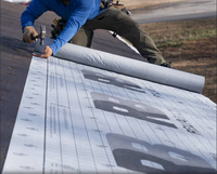Membrane de toiture imperméable à la vapeur, personnalisable par le fabricant, avec logo, sous-couche de toiture synthétique, feutre, protection contre la glace et l'eau