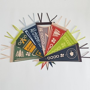 Huizhong cảm thấy cờ tam giác-câu lạc bộ quảng cáo tường & cắm trại đi xe đạp biểu ngữ treo cờ - Product Image 4