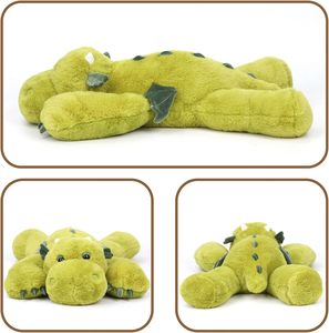 ตุ๊กตาสัตว์มังกร ตุ๊กตาขนสั้นนุ่มน่ารัก ตุ๊กตามังกรสีเขียว ของขวัญวันเกิดสำหรับเด็กชาย เด็กหญิง เด็กเล็ก (20 นิ้ว 0-24 เดือน) - Product Image 4