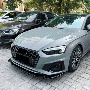 สปอยเลอร์หน้า Amp-Z ลายคาร์บอนไฟเบอร์ ผิวด้าน สำหรับ Audi A5 S5 F5 2021-2024 Sline - Product Image 2