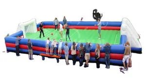 Buy Factory Sale Outdoor Soap Football Field Inflatable Soccer Pitch Inflatable Games For Events Soccer Field For Sale