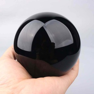 Bóng đá thạch anh đen tự nhiên đánh bóng số lượng lớn bán buôn để trang trí nhà cửa - Product Image 6
