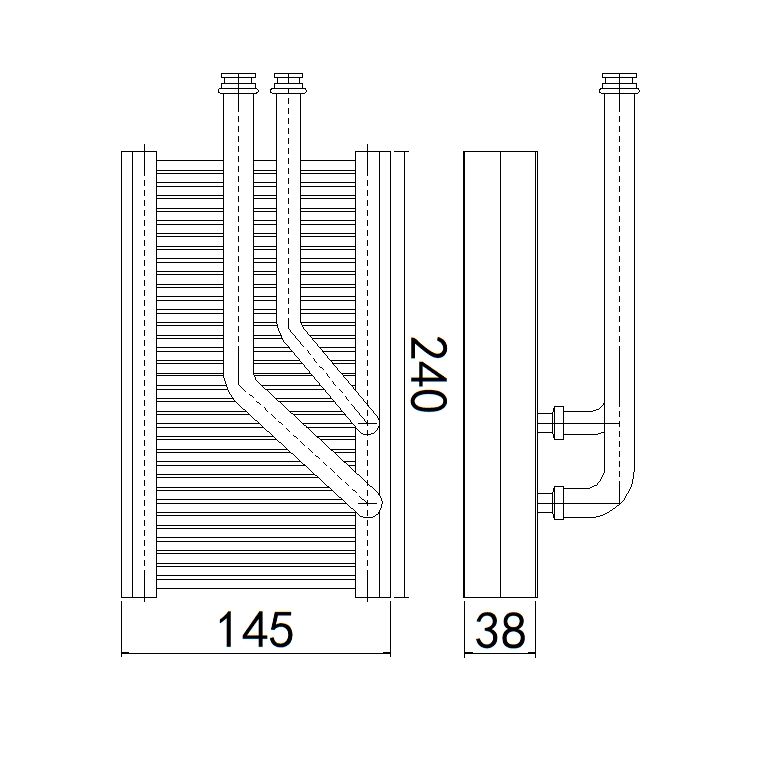 Aftermarket Car Auto Air Conditioning System Auto AC Evaporator for Baojun 730 OEM 23890011 Auto Parts Image 4