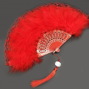 Ventaglio Gatsby a Doppia Faccia in <span class=keywords><strong>Piume</strong></span> di Marabù, Ventaglio a Mano Nigeriano Fai-da-Te per <span class=keywords><strong>Sposa</strong></span>, <span class=keywords><strong>Piume</strong></span> di Tacchino Naturali Tinte di Alta Qualità - Product Image 1
