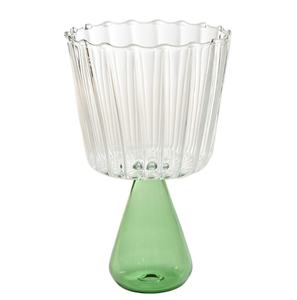 Panique achat <span class=keywords><strong>gobelet</strong></span> en verre crêpe <span class=keywords><strong>gobelet</strong></span> de fête Plastique personnalisé bleu vert gobelets en cristal - Product Image 3
