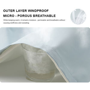 Unisex otoño impermeable a prueba de viento Casual ligero con capucha cuello alto cierre de cremallera águila alemana tejido sólido - Product Image 4