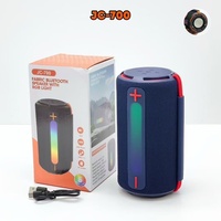Nouvelle enceinte portable JC-700 RGB avec lumière, double haut-parleur, lecture de carte, basses puissantes et subwoofer pour extérieur