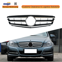 GUGO A2048800023 W204 NOIR Grille avec support pour Mercedes Benz Classe C W204 S204 2007-2014 Berline Break