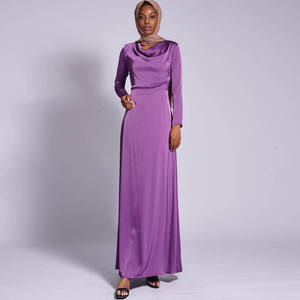 Nuova moda moderna abbigliamento etnico donne musulmane Abaya Maxi vestito caftano vestiti islamici Dubai Ramadan abito lungo da sera - Product Image 5