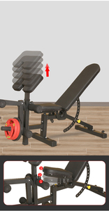 Banco de <span class=keywords><strong>Ejercicios</strong></span> Multifuncional Ajustable, Silla Preacher, Banco de Pesas para Sentarse, Asiento para <span class=keywords><strong>Ejercicios</strong></span> Musculares - Product Image 5
