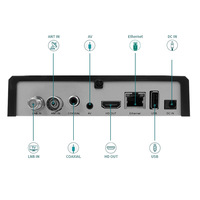 Décodeur vidéo HD 1080p pour le commerce extérieur COMBO avec Android 15 Quad Core WiFi USB, idéal pour l'exportation en Afrique et la vente à chaud aux ménages