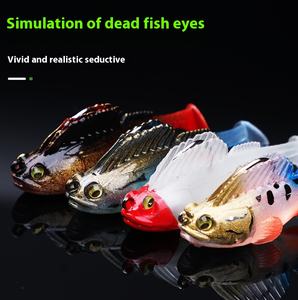 Tatlısu ve deniz balıkçılık Lures atlama balık sarılmış kurşun anti-asılı alt siyah balık yemi alt-levrek yayın balığı için sahte - Product Image 2
